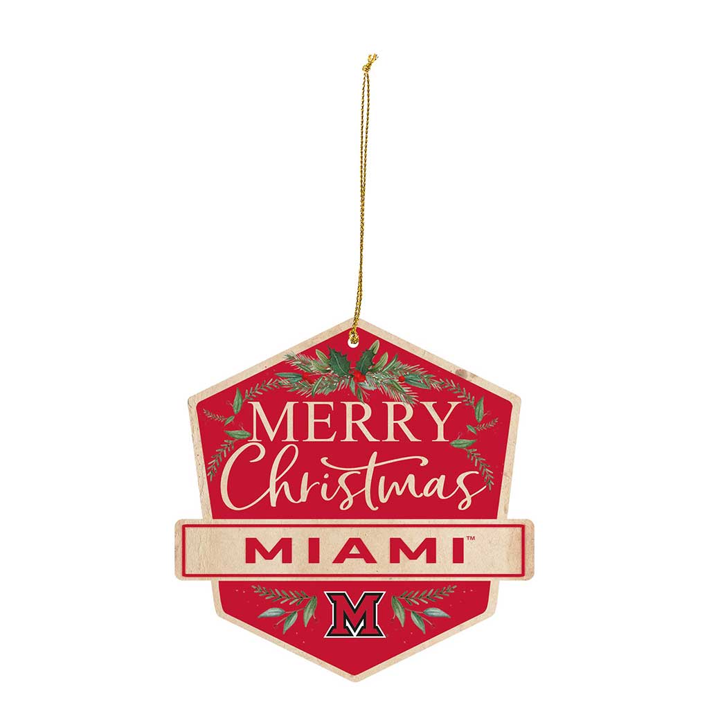 Holiday Ornament Miami of Ohio Redhawks