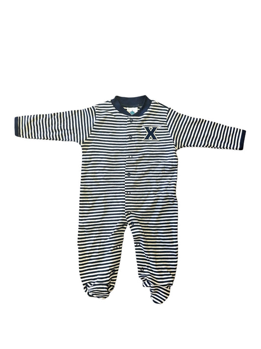 Xavier Musketeers Infant Striped Footed Romper