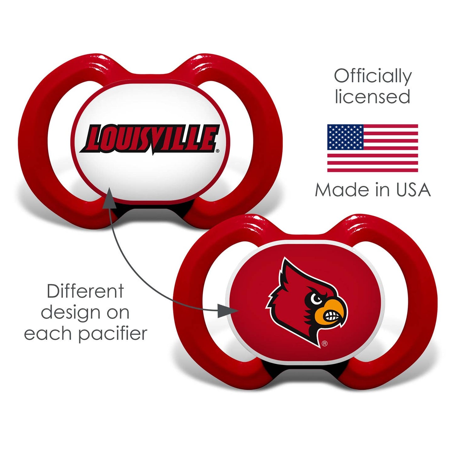 Louisville Cardinals - Pacifier 2-Pack