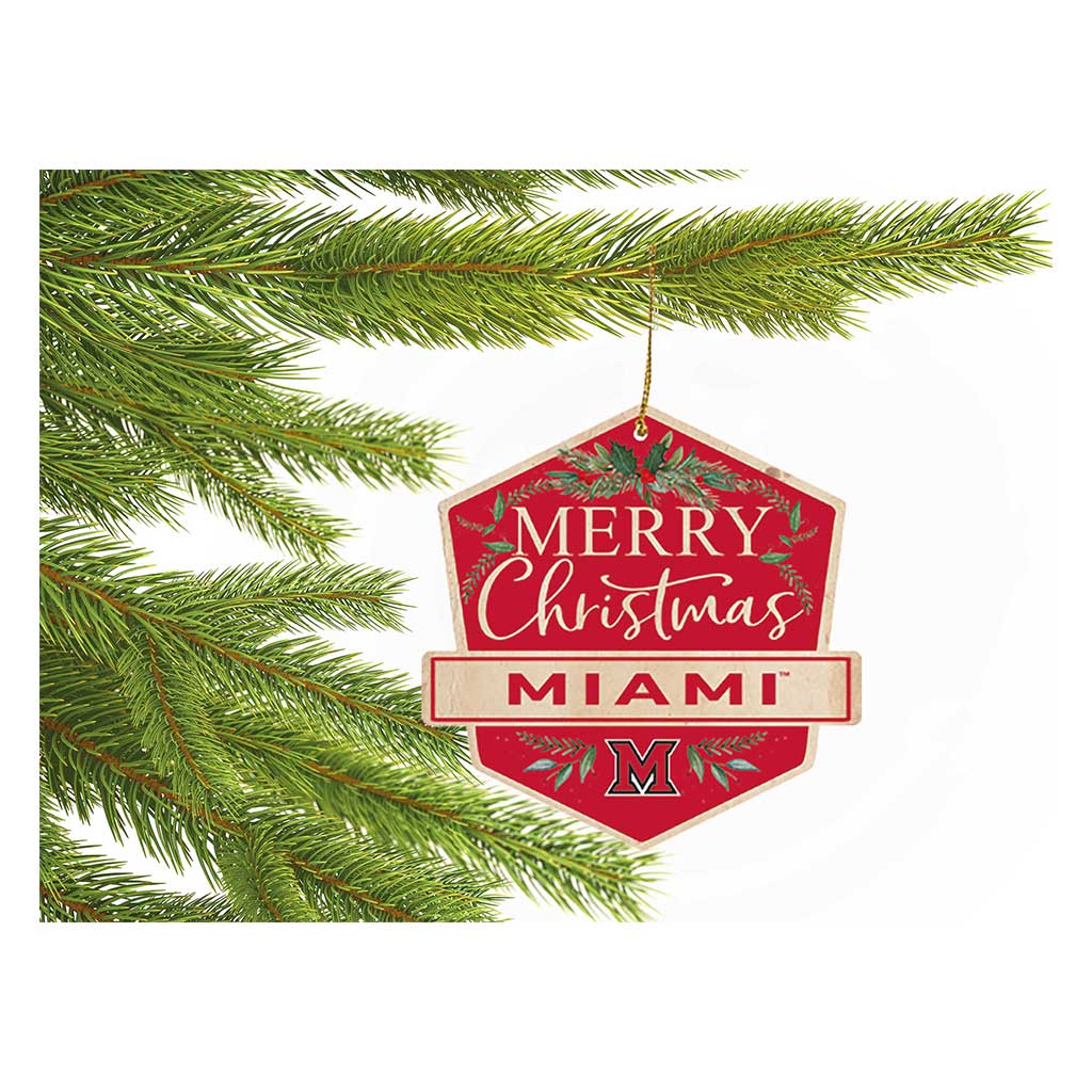 Holiday Ornament Miami of Ohio Redhawks