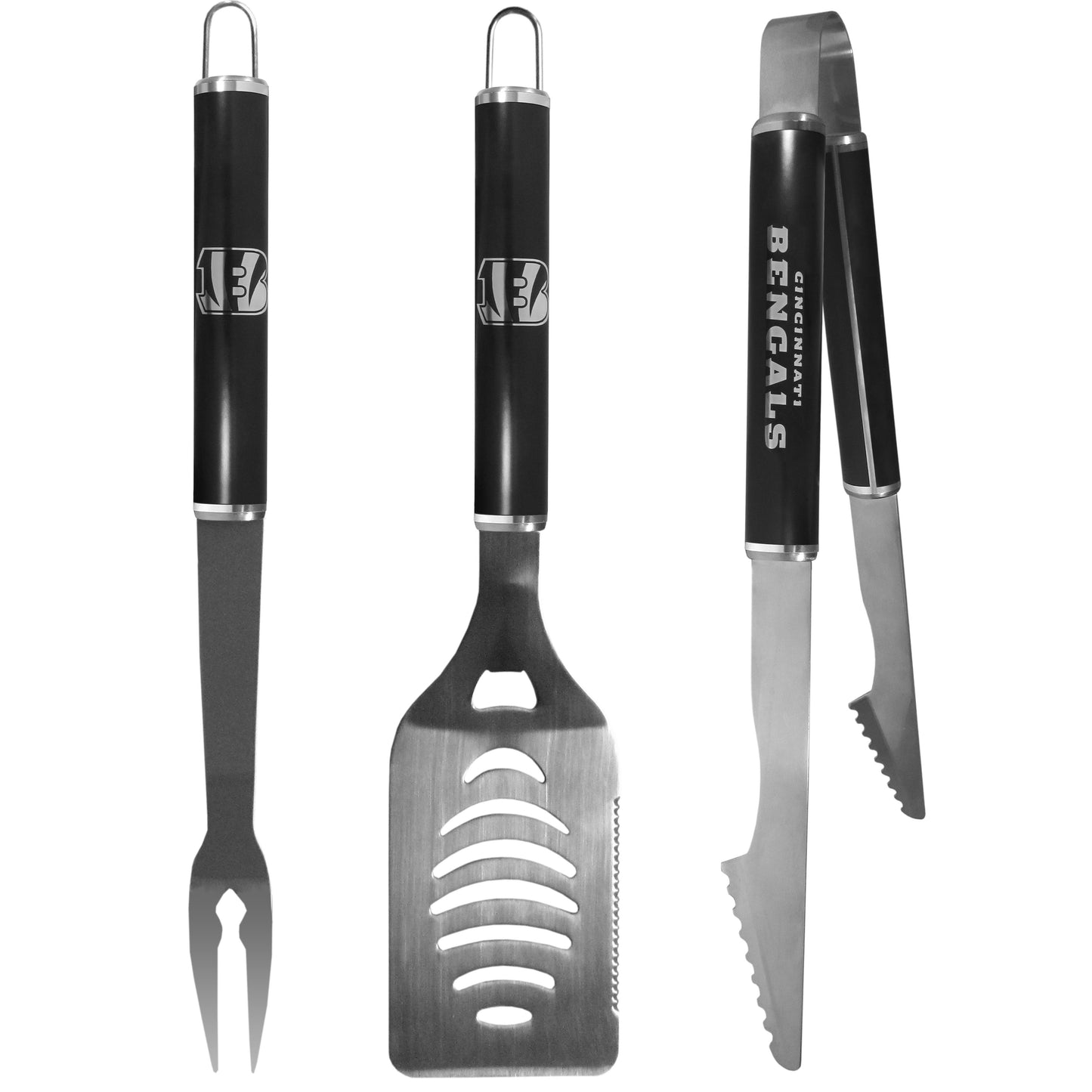 Cincinnati Bengals 3 pc BBQ Tool Set in Black