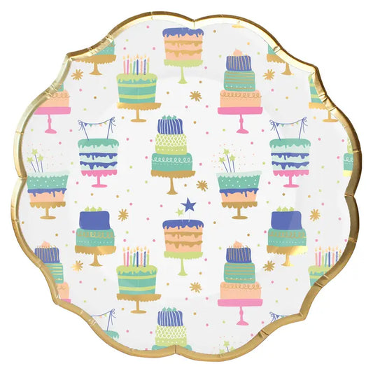 Birthday Candles Lunch Plates 8pkg