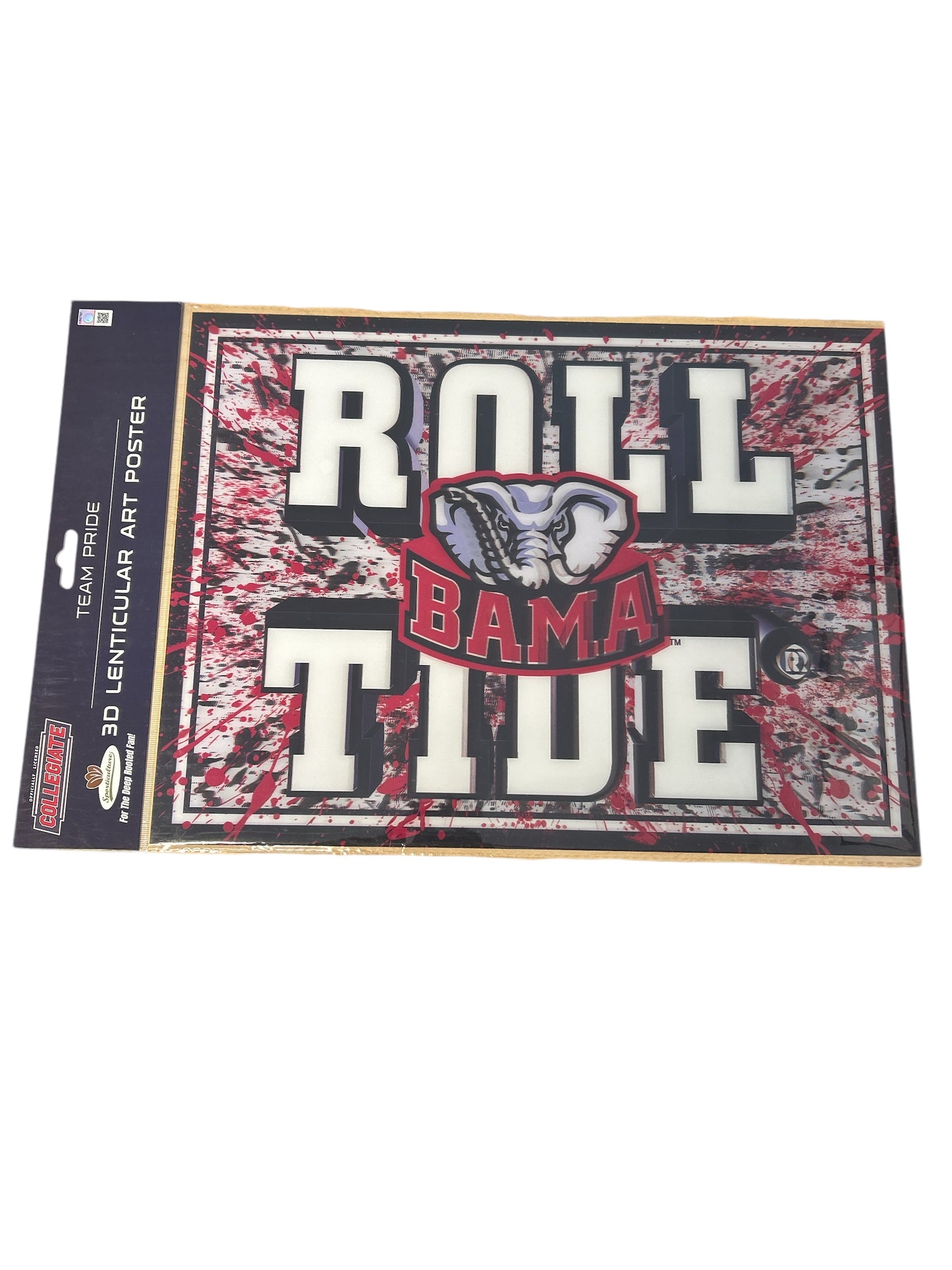 Alabama Crimson Tide 12"x16" Unframed 3D Art Splatter Print