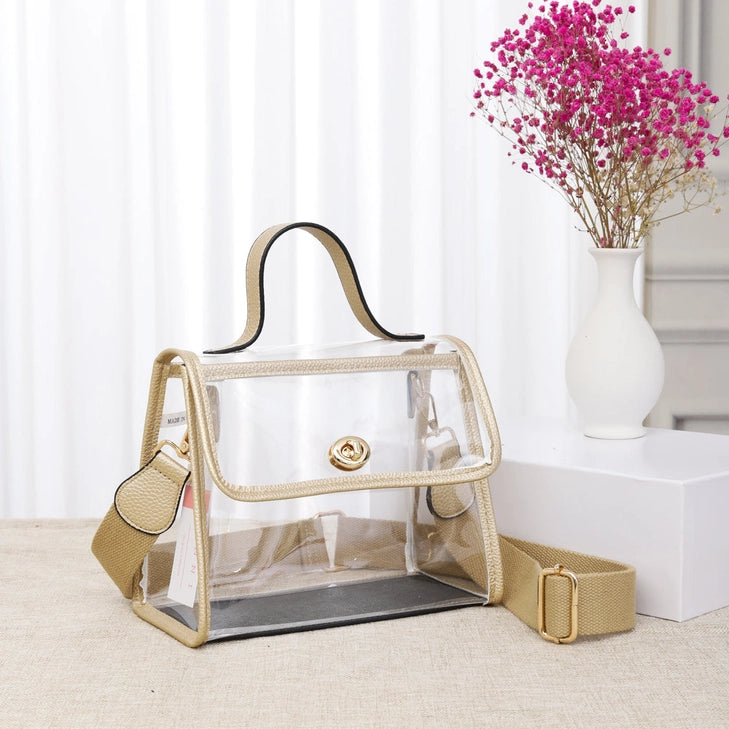 Mindy Clear Satchel/Crossbody