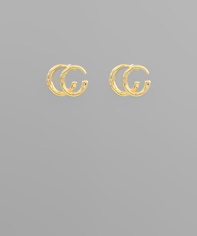 Double C Shape Earrings