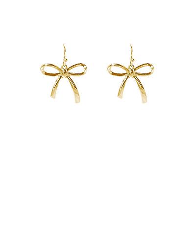 Gold Bow Earrings