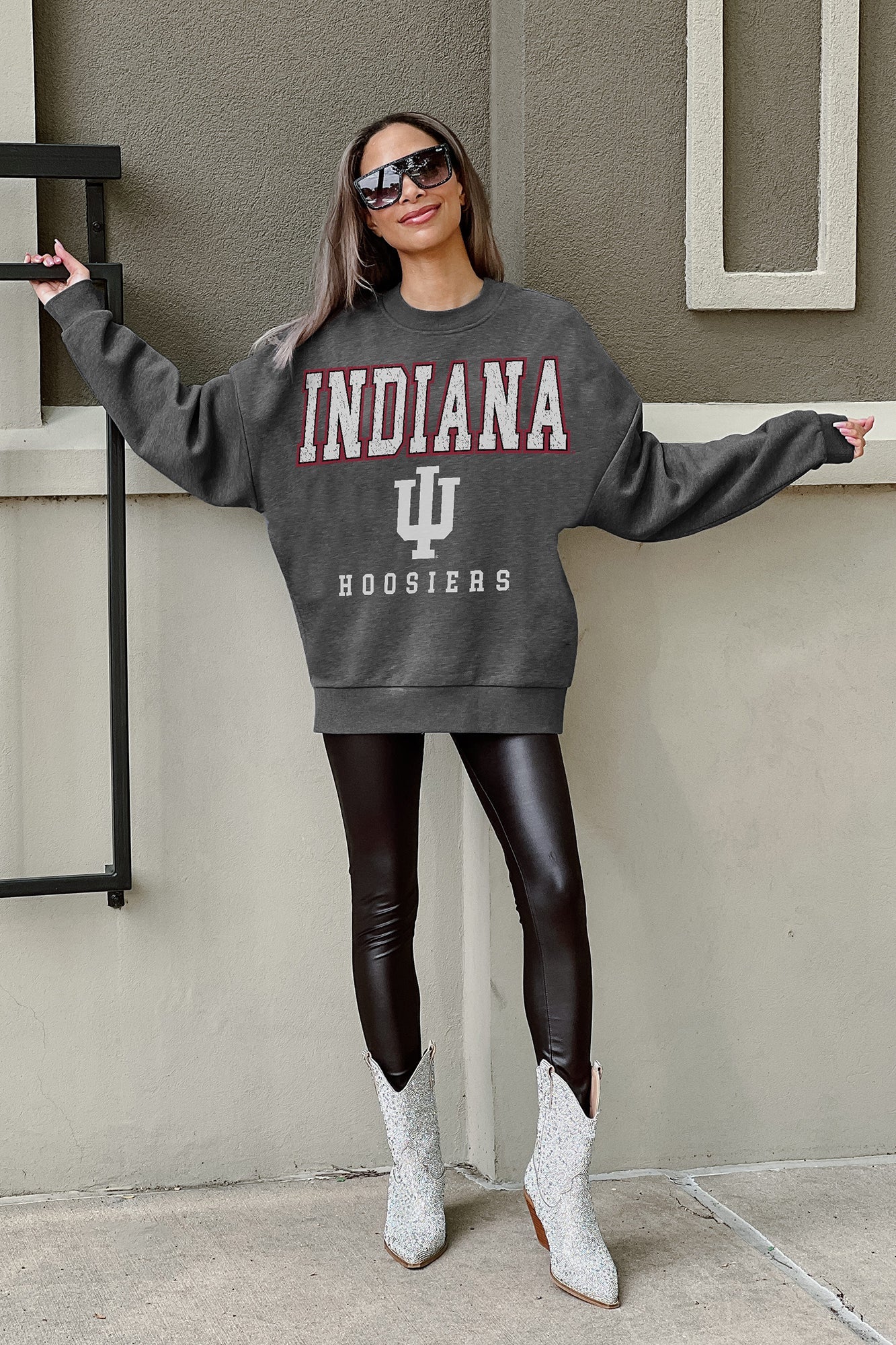 NCAA Officially Licensed Drop Shoulder Crewneck Pullover