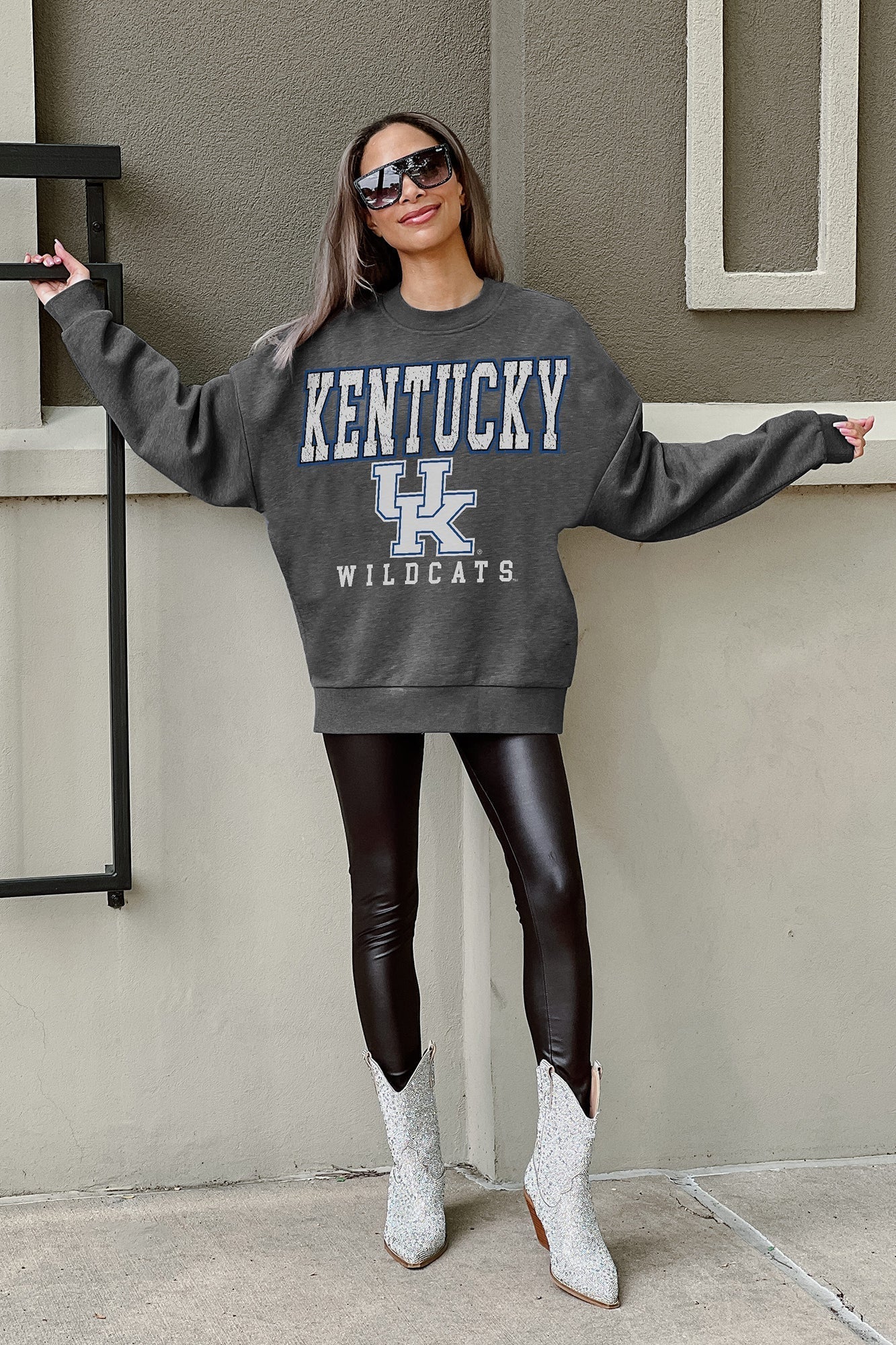 NCAA Officially Licensed Drop Shoulder Crewneck Pullover