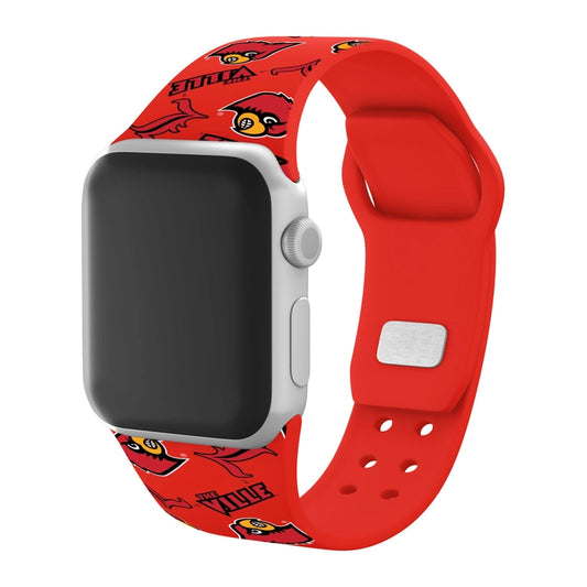 Louisville Cardinals HD Logo Apple Watch Band