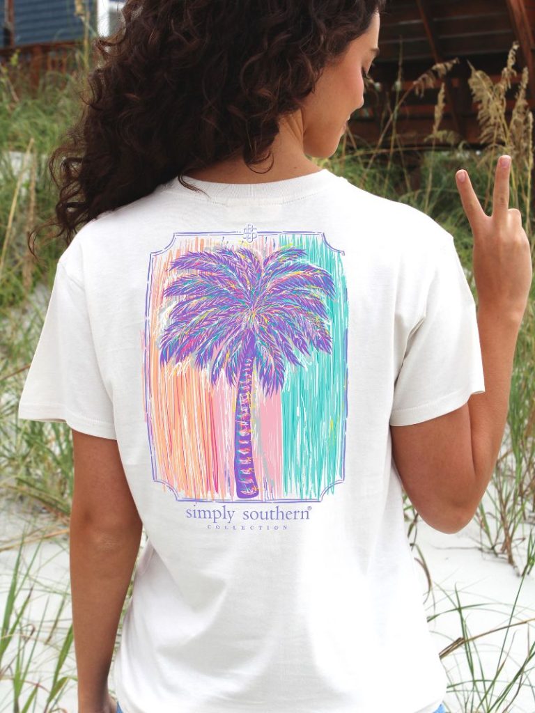 Simply Southern Multi-Color Palm Tree T-Shirt