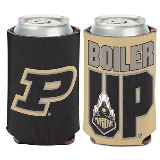 Purdue Boiler Up Can Cooler Slogan Design