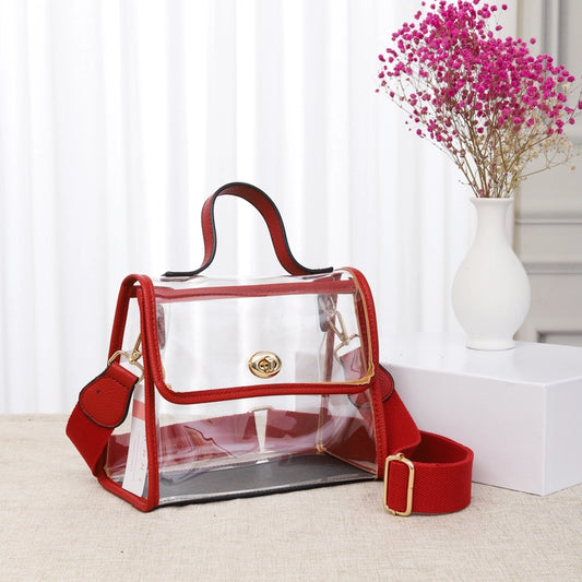 Mindy Clear Satchel/Crossbody