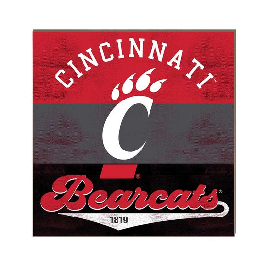 UC Bearcats Retro 10"x10" Sign